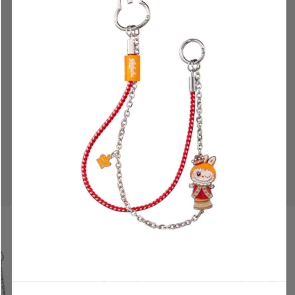 The Monster Let's Checkmate Labubu Key Pendant - Queen